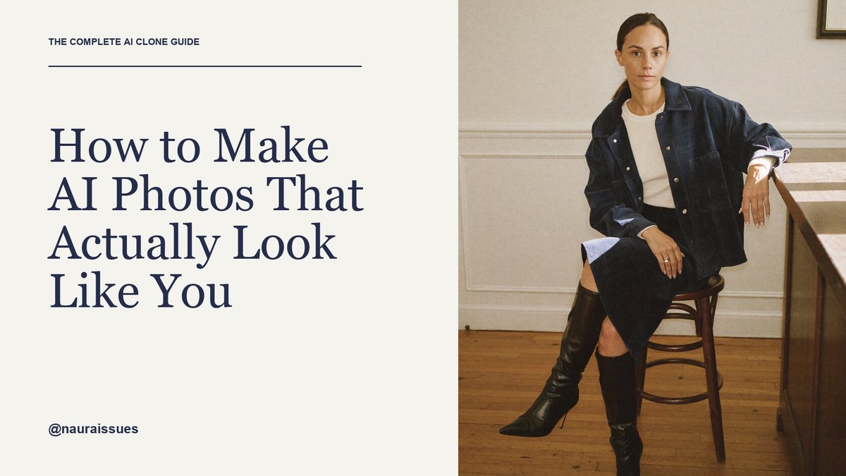 How to Make AI Photos That Actually Look Like You, the complete AI clone guide